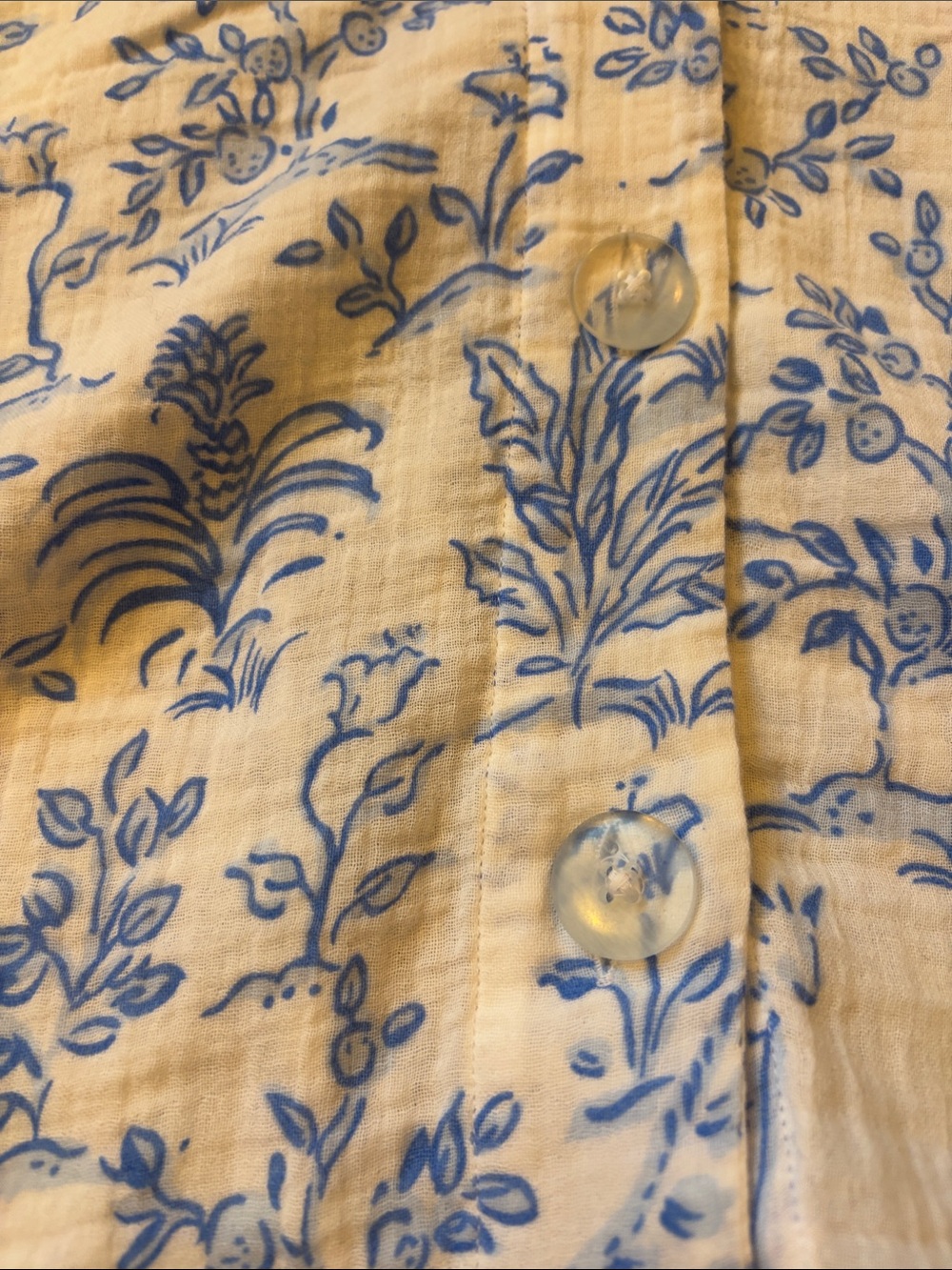 NWT!! Lilly Pulitzer Blue & White Floral Swim Coverup Set - Picture 3 of 10